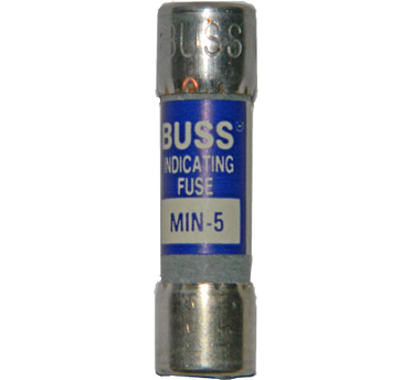 MIN-5 Bussmann Red Pin Indicating Fuse 5Amp NOS