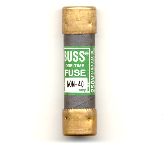 NON-40 OneTime 250V Buss Fuse 40Amp