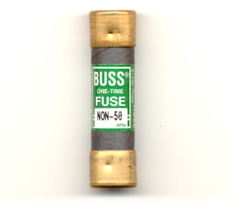 Cooper Bussmann NON-50 One Time Cartridge Fuse Type NON 50 Amp 