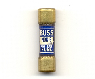 NON-6 OneTime 250V Bussmann Fuse 6Amp - USED