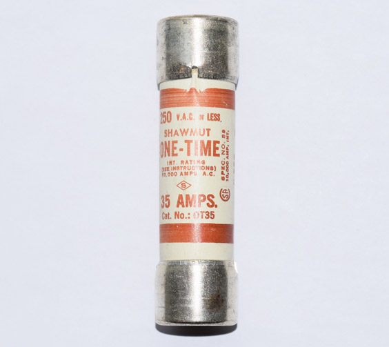 OT35 One-Time Shawmut Fuse 35Amp NOS