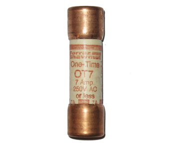 OT7 One-Time Ferraz Shawmut Fuse 7Amp