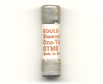 OTM8 One-Time Gould Shawmut Fuse 8Amp - NOS