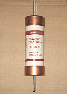 OTS400 One-Time Gould Shawmut Fuse 400Amp NOS