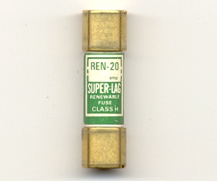 REN-20 Super-Lag Renewable Bussmann Fuse 20Amp NOS