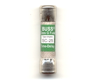 SC-25 Time-Delay Class G 25Amp Bussmann Fuse