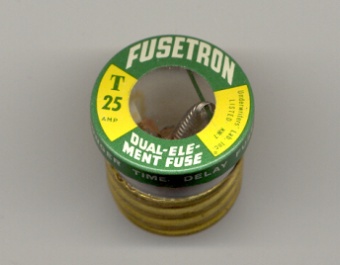 T-25 Fusetron Plug Fuse 25Amp Bussmann NOS