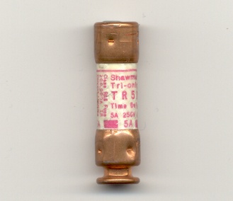 TR5R Tri-onic Gould Shawmut 5Amp Fuse - USED